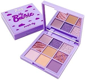 Fard pentru pleoape 7DAYS My Basic Pastel/101 Purple Sky