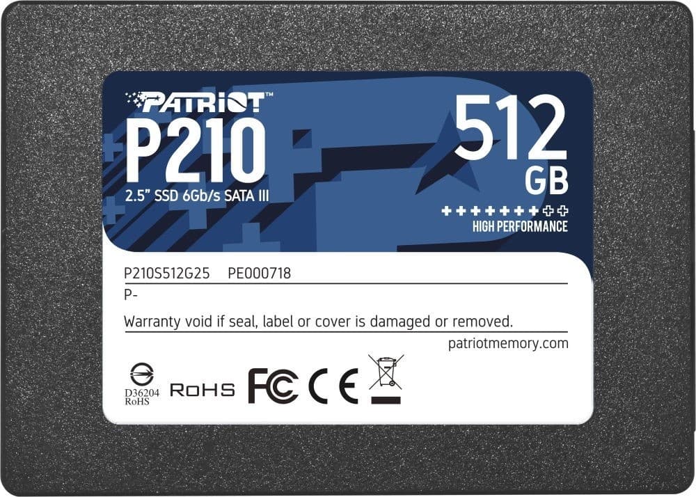 SSD PATRIOT P210 512GB (P210S512G25)