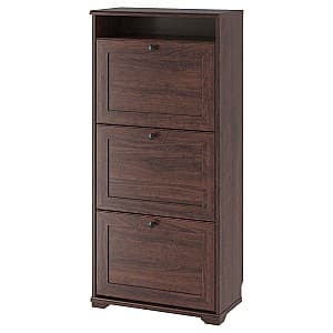 Обувница IKEA Brusali 3 compartimente Brown 61x130 cm