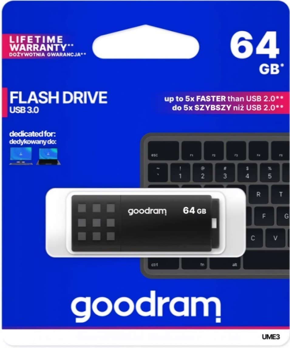 Накопитель USB Goodram UME3 64GB Black