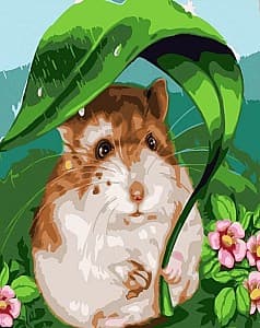 Картина по номерам Strateg Hamster 30x40 cm