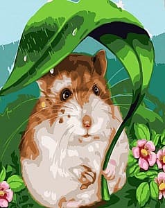 Картина по номерам Strateg Hamster 30x40 cm