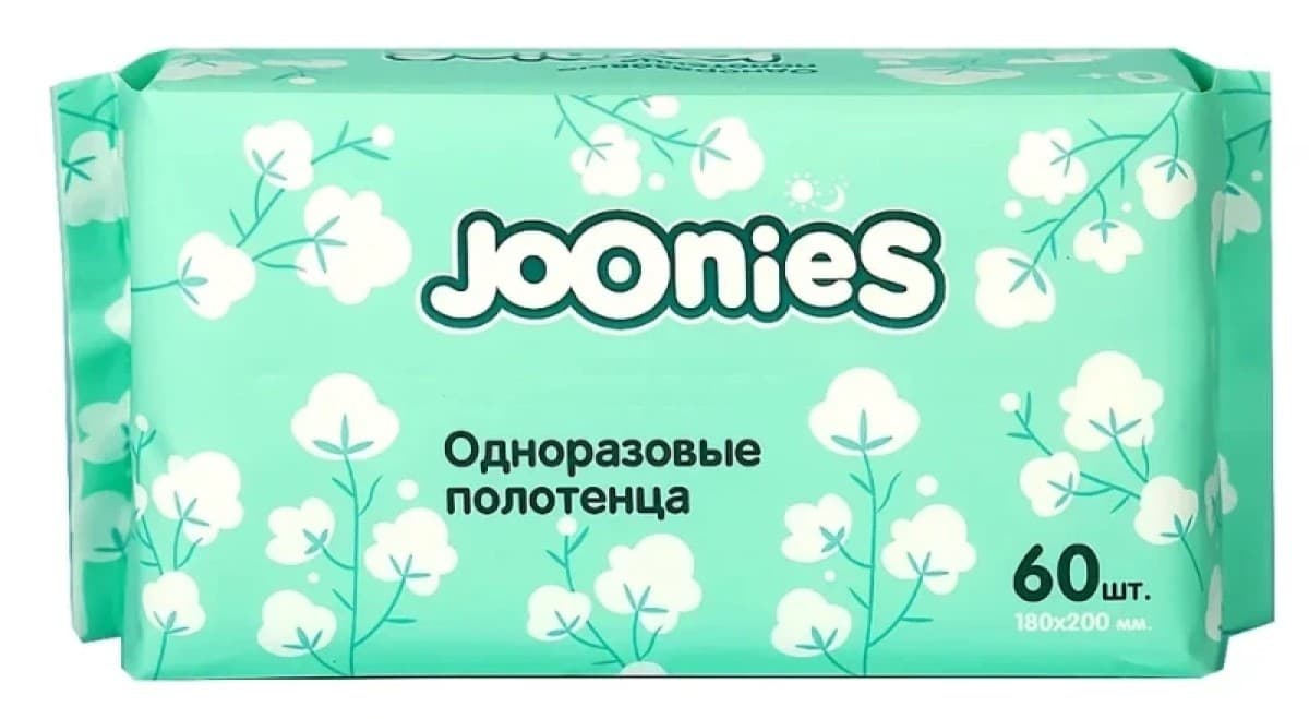 Влажные салфетки Joonies Non-Woven Material 60pcs