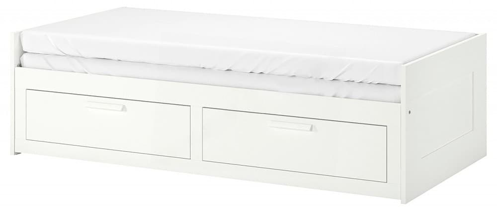 Кровать IKEA Brimnes 2 ящика 80x200 Белый