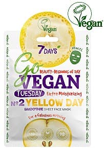 Маска для лица 7DAYS Go Vegan Tuesday YELLOW DAY