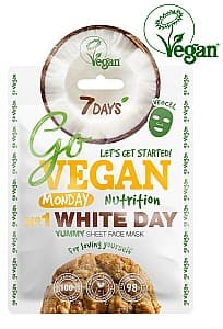 Маска для лица 7DAYS Go Vegan Monday WHITE DAY