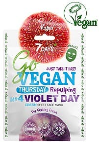 Маска для лица 7DAYS Go Vegan Thursday VIOLET DAY