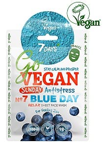 Маска для лица 7DAYS Go Vegan Sunday BLUE DAY