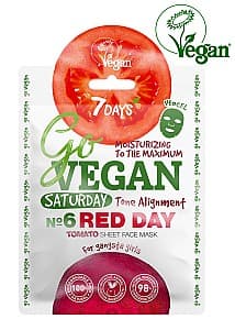 Masca pentru fata 7DAYS Go Vegan Saturday RED DAY