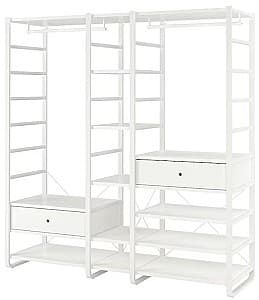 Etajera IKEA Elvarli 3 sectiuni 205x55x216 Alb