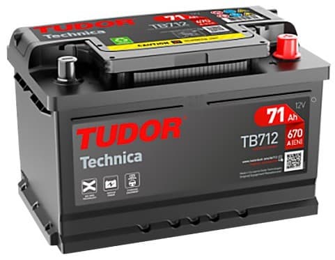 Автомобильный аккумулятор Exide TUDOR TB712 LB3 71A P+