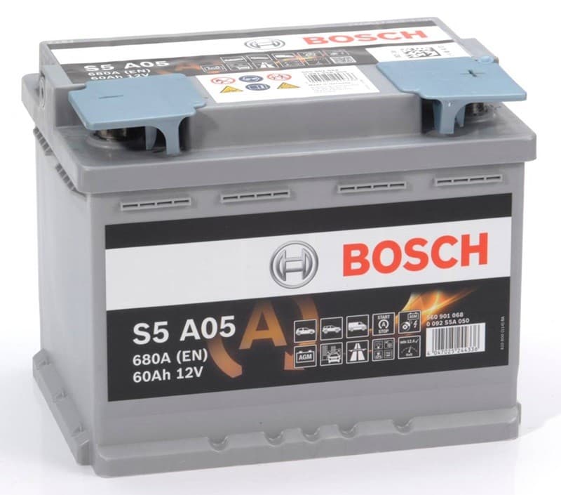 Автомобильный аккумулятор Bosch S5 AGM 12V 60Ah 680EN