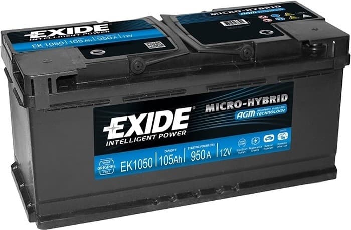 Автомобильный аккумулятор Exide Start-Stop AGM EK1050