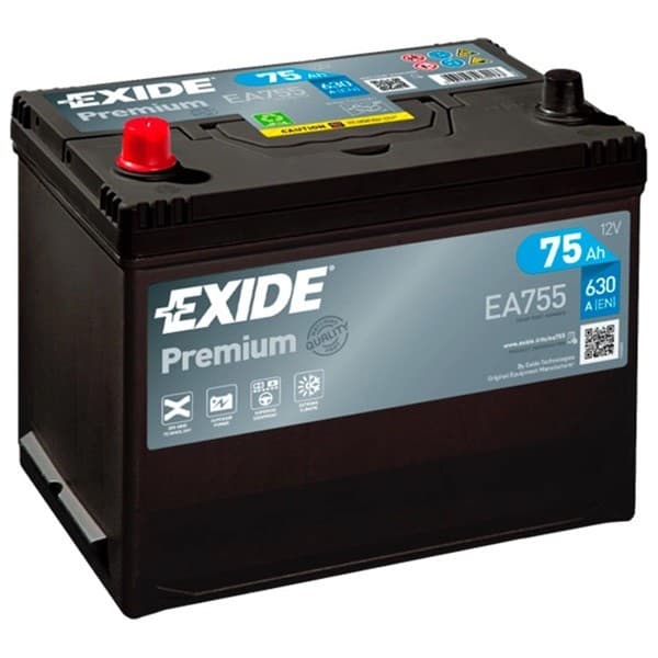 Автомобильный аккумулятор Exide Premium EA755