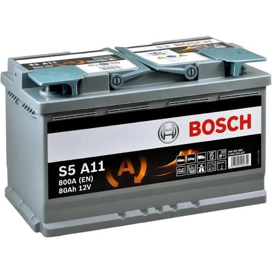 Автомобильный аккумулятор Bosch S5 AGM 12V 81Ah 800EN (0 092 S5A 110)