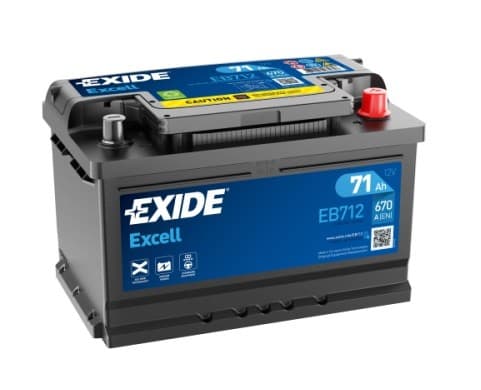 Автомобильный аккумулятор Exide EXCELL EB712