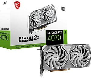 Placa video gaming MSI GeForce RTX 4070 SUPER 12G VENTUS 2X WHITE OC