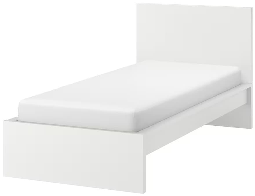 Кровать IKEA Malm/Luroy 90х200 Белый