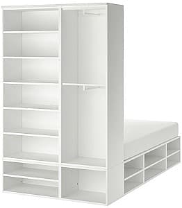 Pat IKEA Platsa cu depozitare 140x244x223 Alb