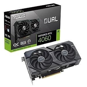 Игровая видеокарта Asus GeForce RTX 4060 Dual OC (DUAL-RTX4060-O8G)