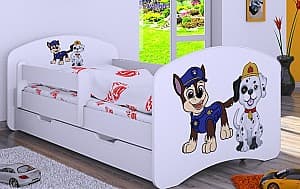 Детская кровать Happy Baby Happy Two Dogs L06 с ящиком 90x180 Белый