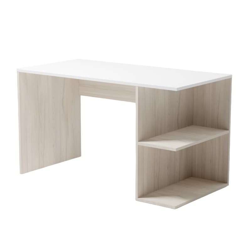 Masa de birou Smartex Comp (110cm) White/Light Oak