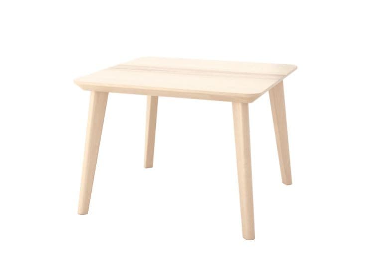 Masa de reviste IKEA Lisabo 70x70 Furnir Frasin(Bej)