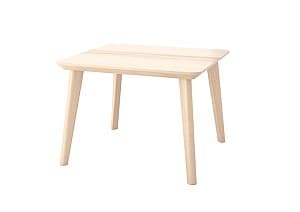 Masa de reviste IKEA Lisabo 70x70 Furnir Frasin(Bej)