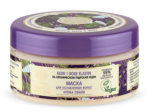 Маска для волос Natura Siberica Kedr and Rose Elastin