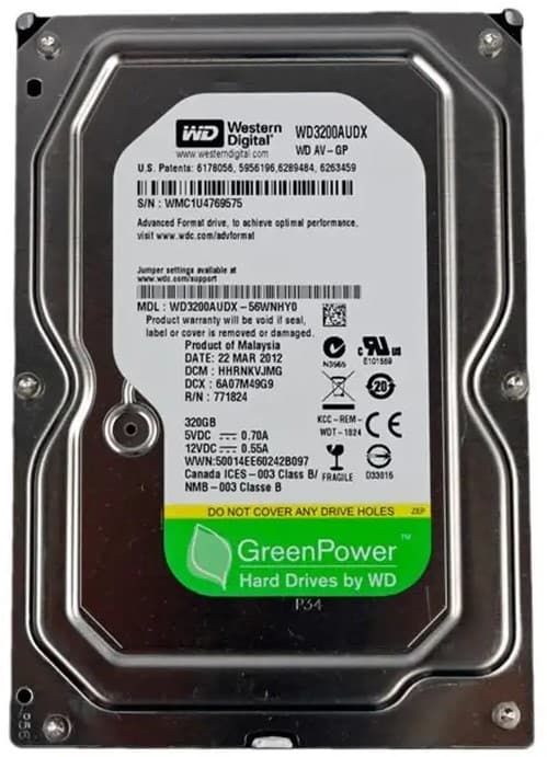 Жестки диск WESTERN DIGITAL WD3200AUDX, 320 GB 3.5 inch