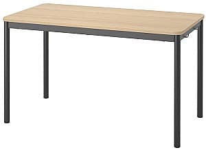 Masa IKEA Tommaryd 130x70 cm Furnir Stejar Alb/Antracit