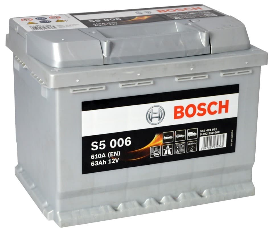 Автомобильный аккумулятор Bosch 63AH 610A(EN) (S5 006)