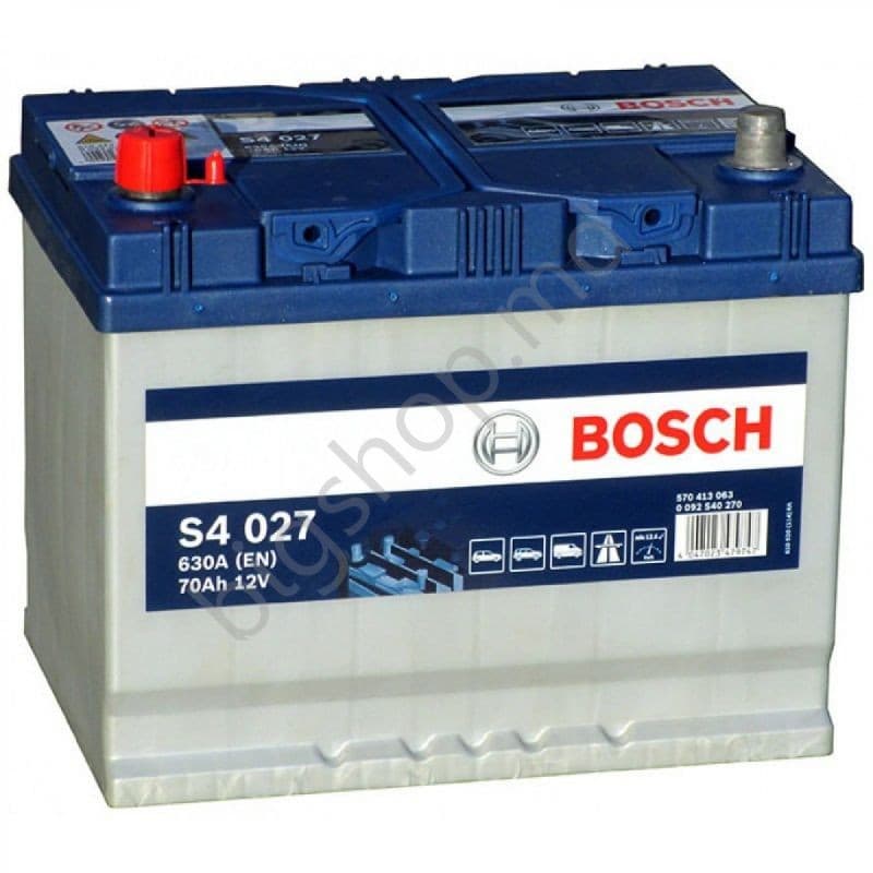 Автомобильный аккумулятор Bosch 70AH 630A(EN) (S4 027)