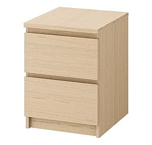 Прикроватная тумба IKEA Malm oak-white