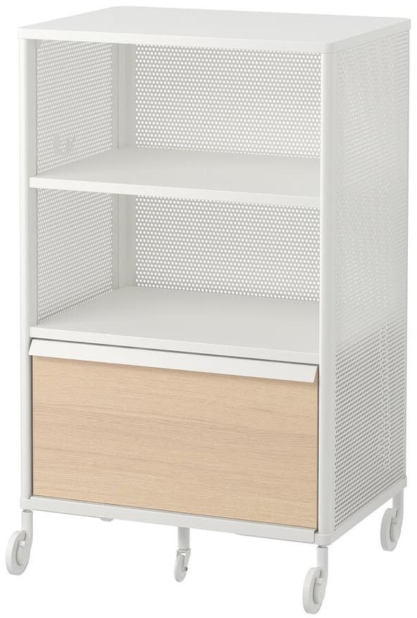 Comoda IKEA Bekant cu rotile/plasa de sarma 61x101 Alb