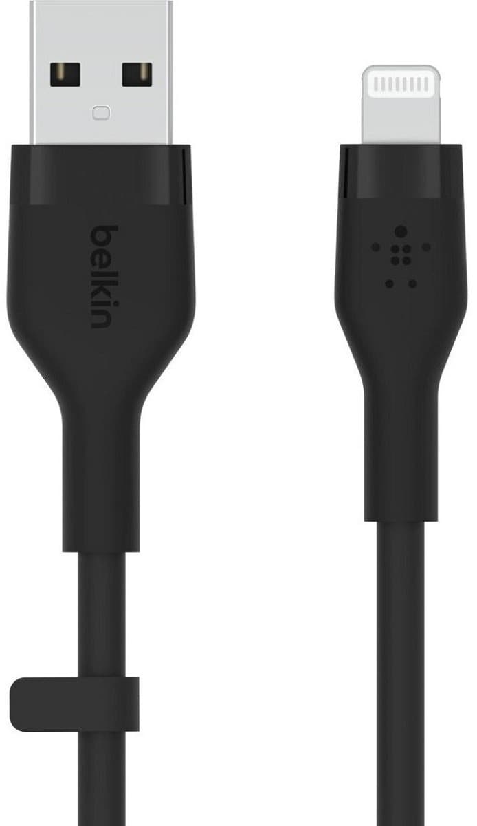 USB сablu Belkin USB-A to Lightning Black (CAA008BT3MBK)