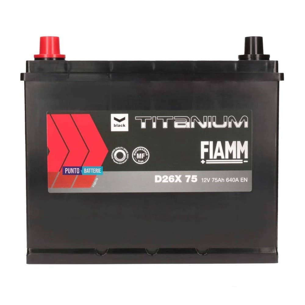 Автомобильный аккумулятор Fiamm Black Japan D26X 640A 75AH L+ (7905189)