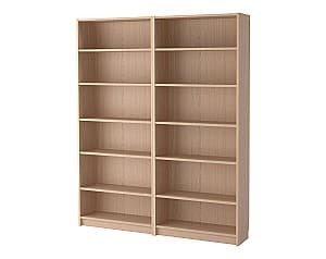 Etajera IKEA Billy Oak veneer white 160x28x202 cm