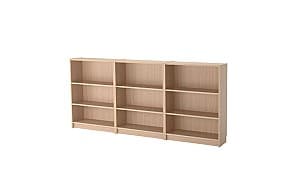 Etajera IKEA Billy white oak 240x28x106 cm