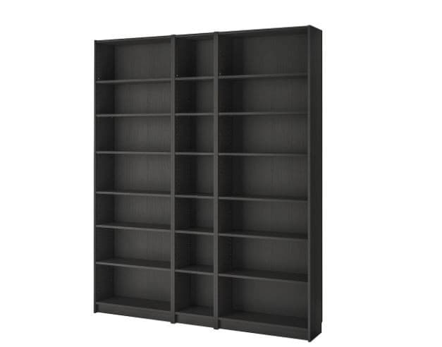 Стеллаж IKEA Billy black-brown 200x28x237 см