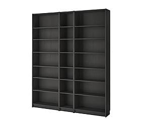 Etajera IKEA Billy black-brown 200x28x237 cm