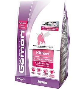 Сухой корм для кошек Gemon KITTEN CHICKEN/RICE 1.5kg