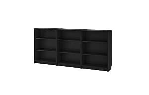 Etajera IKEA Billy black brown 240x28x106 cm