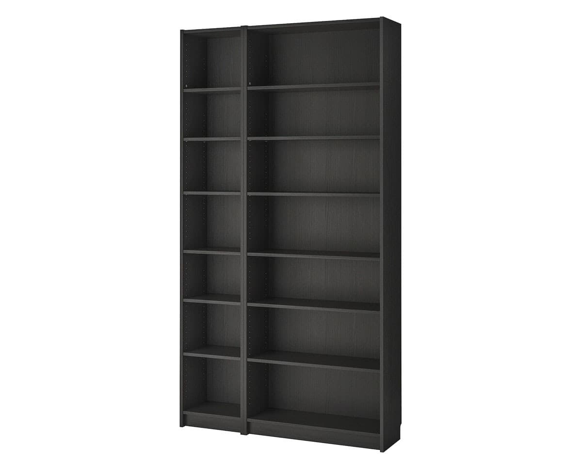 Стеллаж IKEA Billy black-brown 120x28x237 см