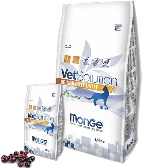 Нrană uscată pentru pisici Monge VETSOLUTION CAT URINARY STRUVITE 400gr