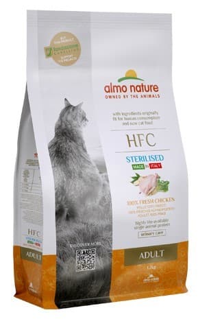 Нrană uscată pentru pisici Almo Nature HFC Adult Sterilized Chicken 1.2kg