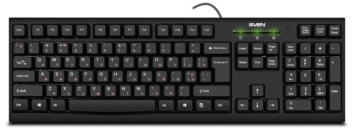 Tastatura SVEN KB-S300 Black