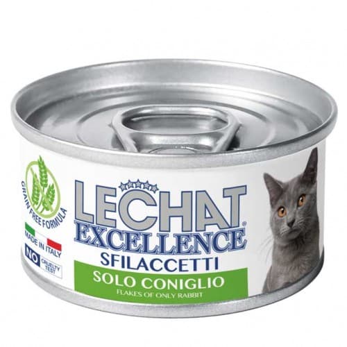 Hrană umedă pentru pisici Monge LECHAT EXCELLENCE FLAKES ONLY Rabbit 80gr