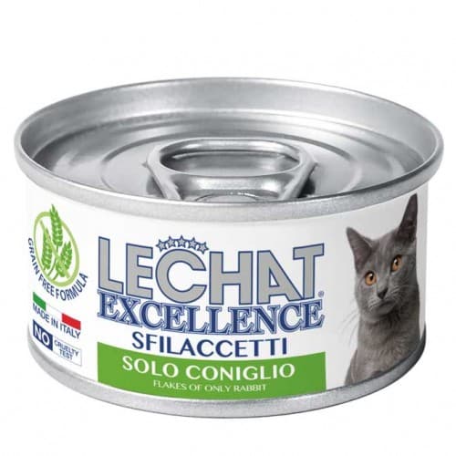 Влажный корм для кошек Monge LECHAT EXCELLENCE FLAKES ONLY Rabbit 80gr