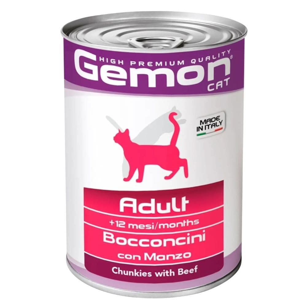Влажный корм для кошек Gemon ADULT BEEF 415g